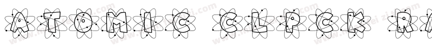 Atomic Clpck Radio字体转换